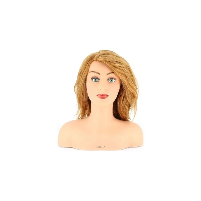 Sibel Laura Training Head with 100% Human Blonde Hair - 499g