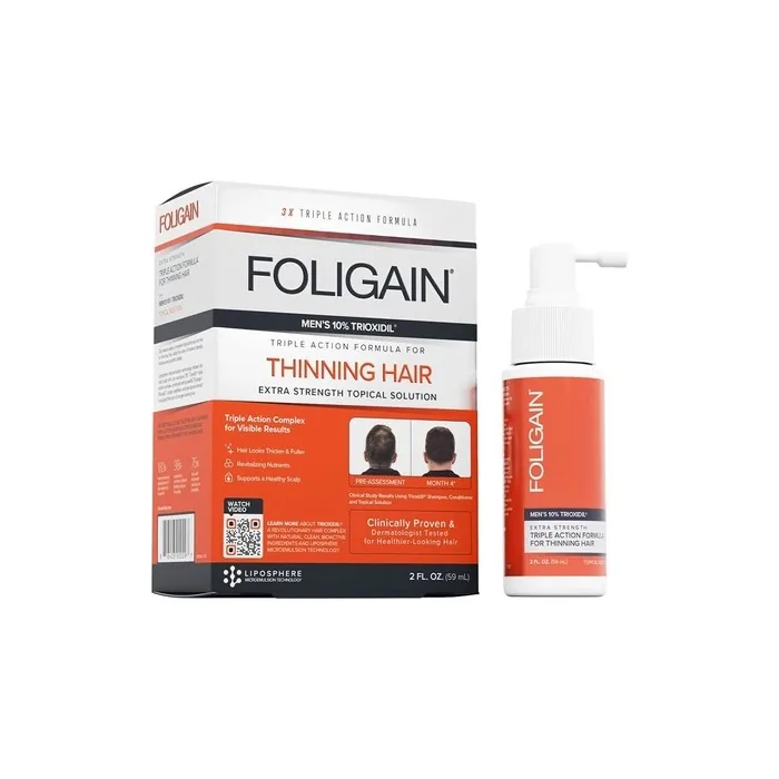 Foligain Men's Hair Regrowth Treatment with 10% Trioxidil 2oz