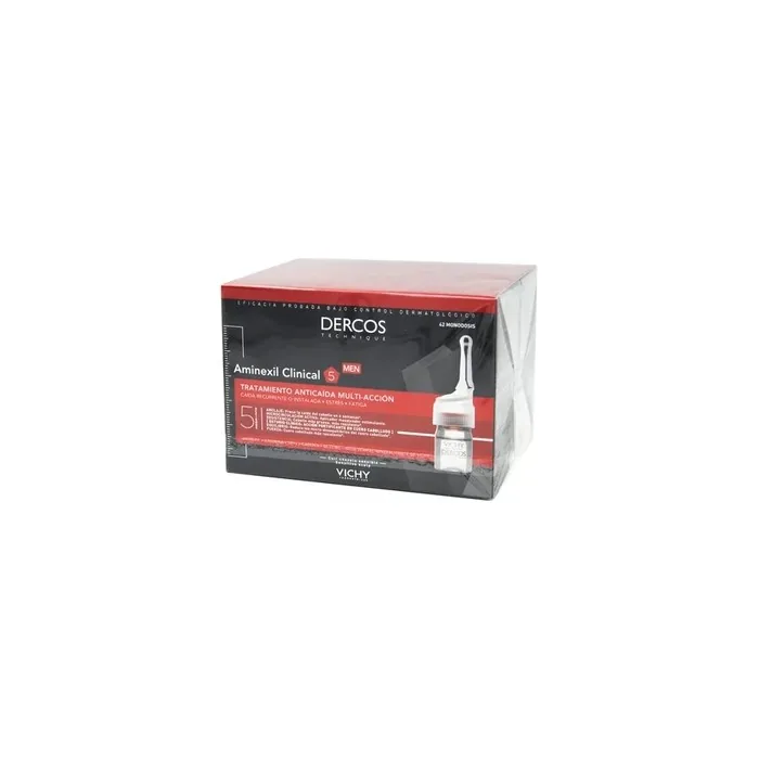Vichy Dercos Aminexil Intensive 5 Antihair Loss Treatment For Men 42 Vials