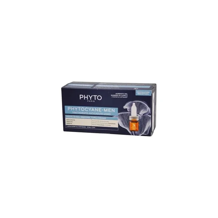 Phyto Paris Phyto Phytocyane Hair Loss Treatment For Men 12 Ampoules Of 35 Milliliters
