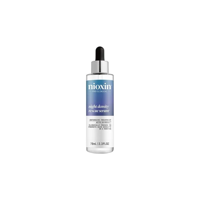 Nioxin Night Density Rescue Serum Leave In Hair Care For Optimal Hair Growth & Stronger Hair With Ginger & Caffeine 70ml