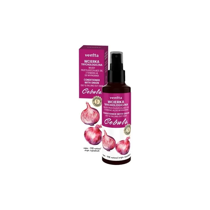 Venita Trichological Formula Onion Hair Tonic 100ml For Oily Hair With A Tendency To Fall Out
