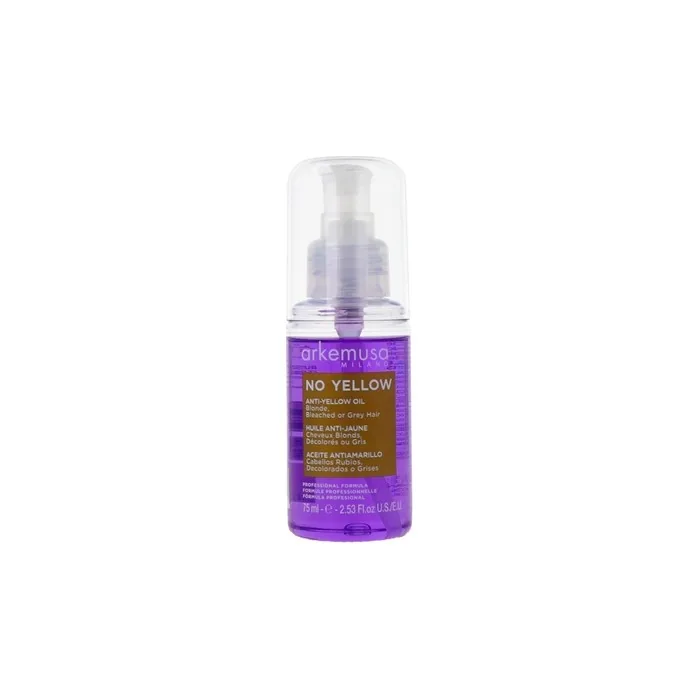 Arkemusa No Yellow Toning Oil 75ml Perfect For Neutralizing Yellow Tones In Hair