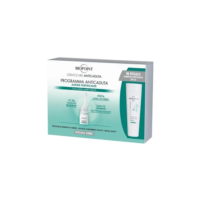 Biopoint Dermocare Antihair Loss For Men 20 Ampoules And Shampoo 200ml