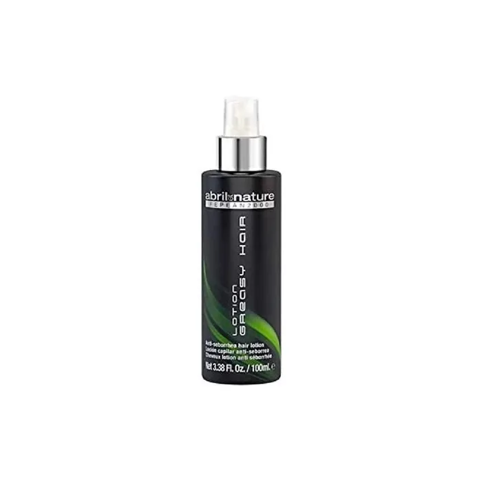 Abril et Nature Greasy Hair Lotion 100ml - Hair Treatment with Stem Cells and Hyaluronic Acid - Vegan Product - No Rebound Effect