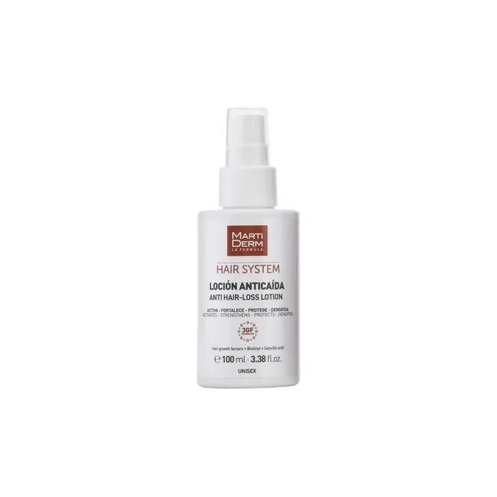 Martiderm Hair System Anti Hair-Loss Lotion Spot Treatment Against Hair Loss Spray 100ml