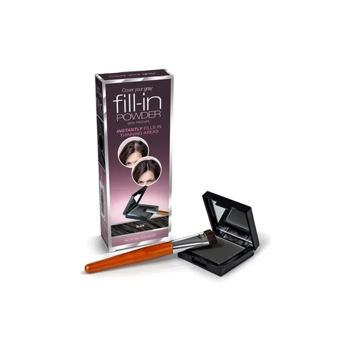 Cover Your Gray Fillin Powder Hair Color With Procapil Black