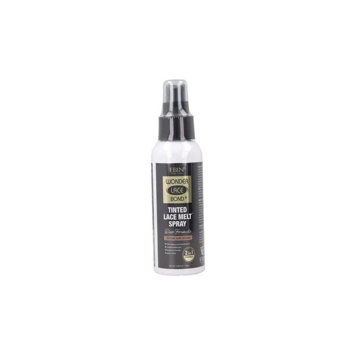 Ebin New York Tinted Lace Melt Pump Medium Dark Brown Spray - 100 Ml