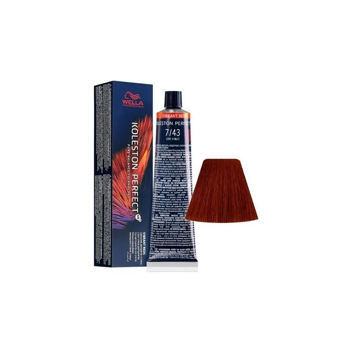 Wella Koleston Perfect Me+ Vibrant reds 7/43 Medium Blonde Red Gold 60ml
