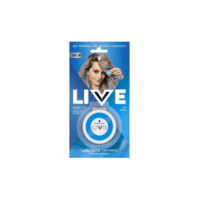 Schwarzkopf Live Paint It! Washable Hair Chalk Icy Blue 33g