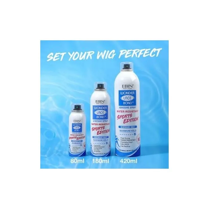 Ebin Wonder Lace Bond Adhesive Spray Sports Edition