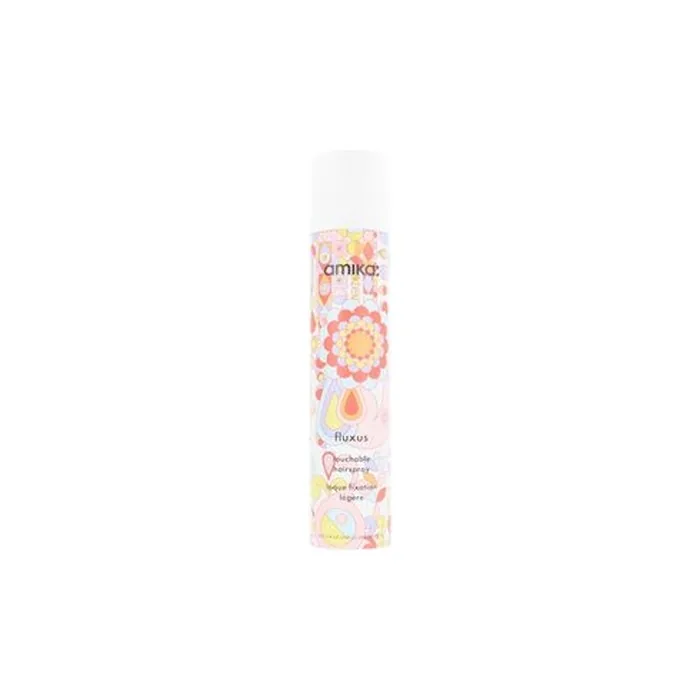 Amika Fluxus Touchable Hold Hairspray 280ml - Flexible Hold, Anti-Frizz Protection