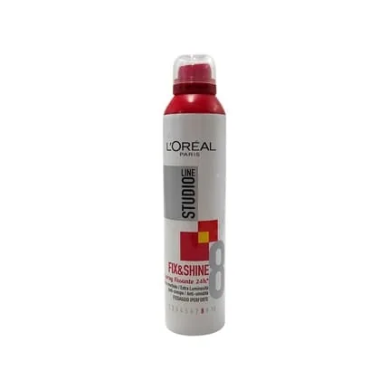 L'oreal Studio Line Fix & Shine Ultra Strong Hold Hair Spray 24 Hour Fixing 250ml
