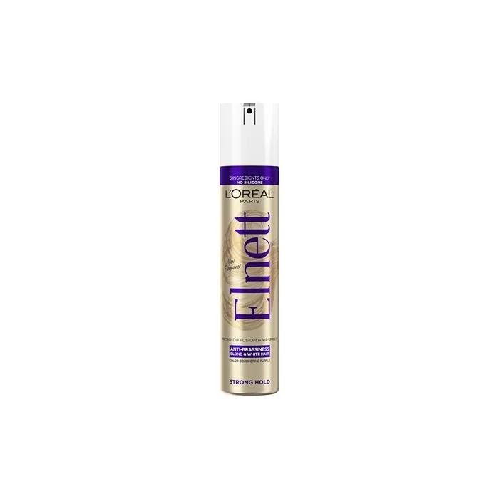 L'Oreal Paris Elnett Antibrassiness Colorcorrecting Purple Microdiffusion Hairspray 300 Ml
