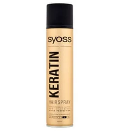 Syoss Hair Spray For Invisible Extra Strong Fixation Keratin 4 300 Ml