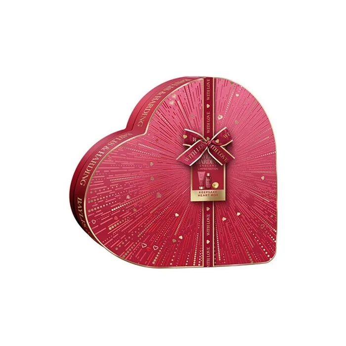 Baylis & Harding Midnight Cherry Heart Box Gift Set for Body Care