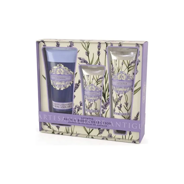 Somerset Body Care Gift Set with Shower Gel, Hand Cream and Body Lotion in Lavender