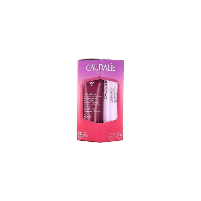 Caudalie Th Des Vignes Hand & Nail Cream Duo 30ml Hand Cream 45g Lip Balm