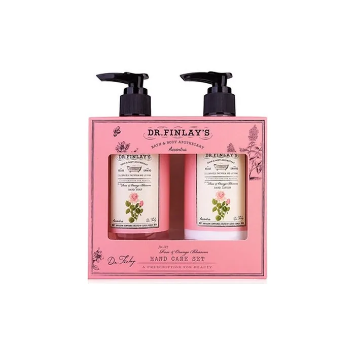 Accentra Rose & Orange Blossom Hand Care Set with Pump