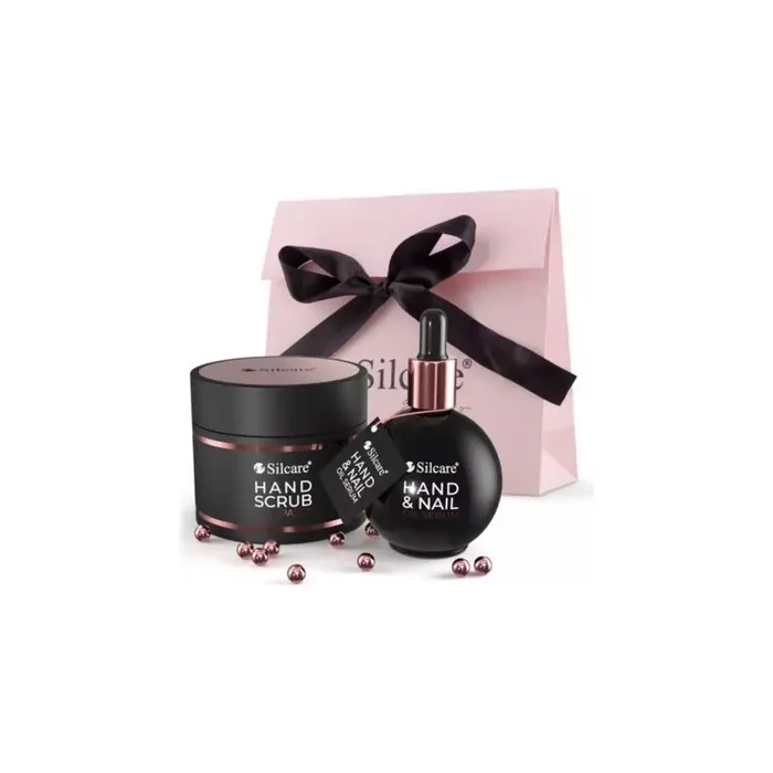 Silcare Hand and Nail Care Set So Rose! So Gold! Peeling 150ml and Serum 75ml