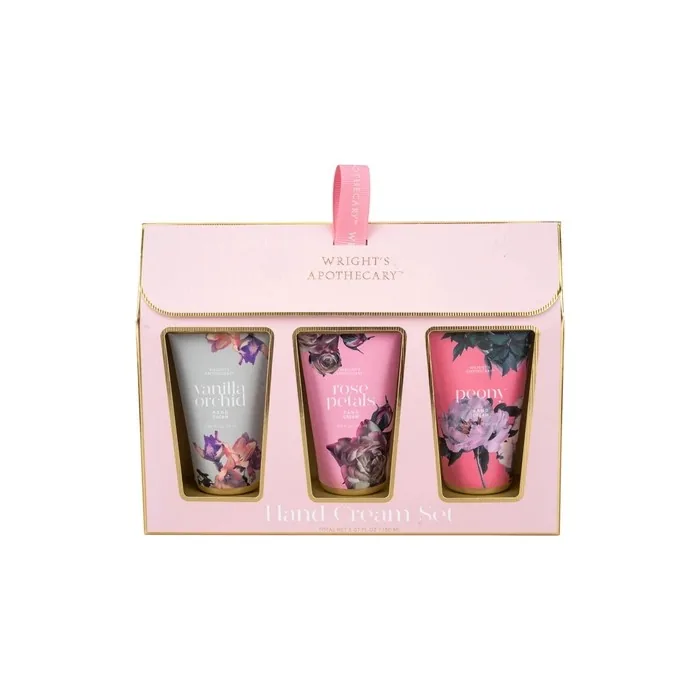 Tri Coastal Hand Cream Set - Vanilla Orchid, Rose Petals, Peony - 50ml Each