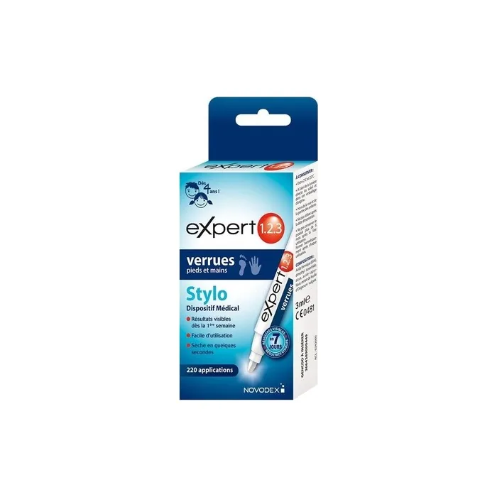 Novodex Expert 1.2.3 Foot and Hand Warts Pen 3ml