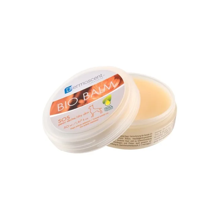 Dermoscent Bio Balm Dog Paw Balm Organic Moisturizer for Paw Pads Nose and Elbow Itchy Dog Skin Relief Soothes Sensitive Paws 50ml