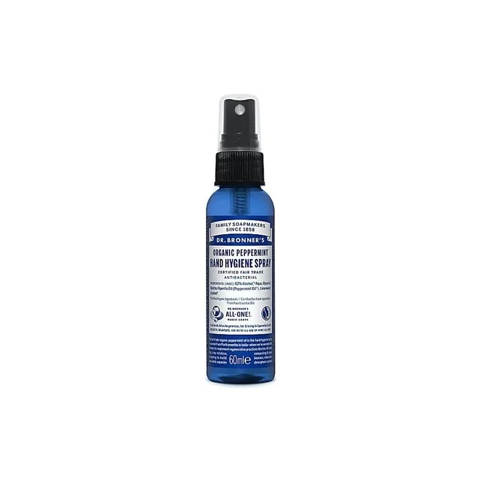 Dr. Bronner's Peppermint Hand Hygiene Sanitizer Spray 59ml