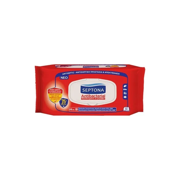 Septona Antibacterial Wet Wipes 75 Pieces