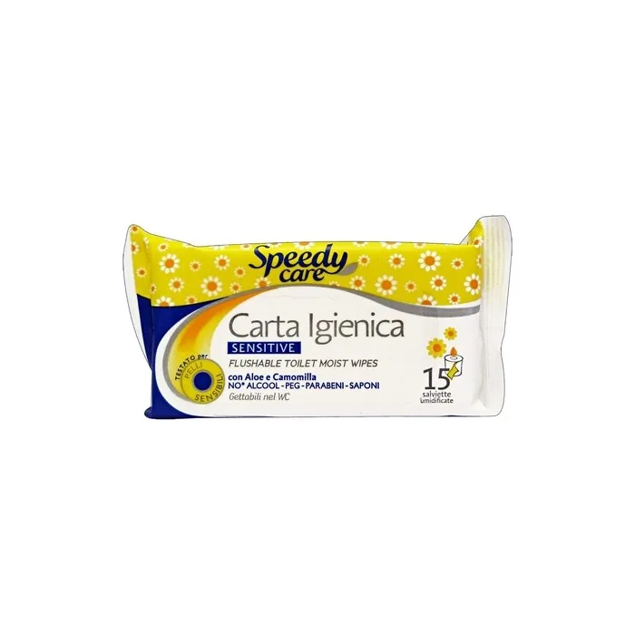 Speedy Care Humidified Hygienic 15 Wipes 5g