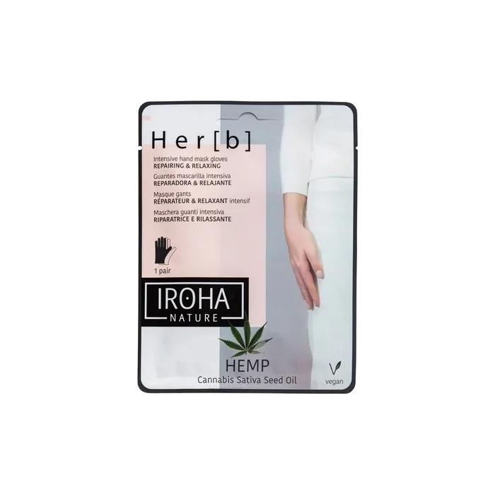 Iroha Nature Repairing & Relaxing Hand & Nail Mask - Cannabis 2x8g