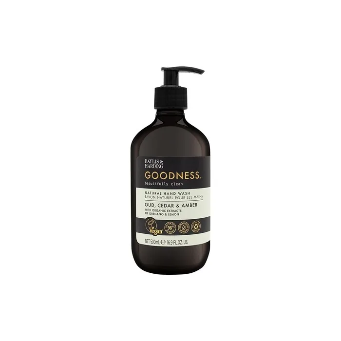 Baylis & Harding Goodness Oud Cedar & Amber Natural Hand Wash 500ml