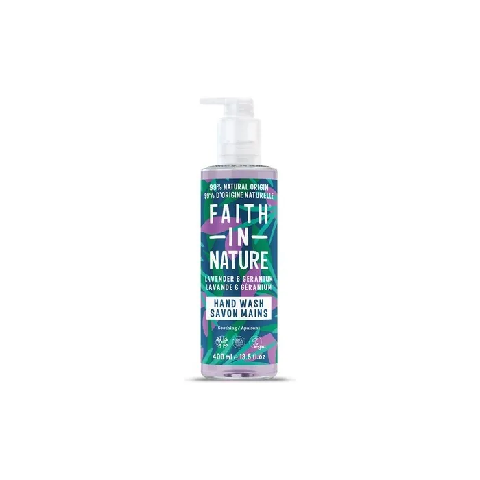 Faith In Nature Natural Lavender Geranium Hand Wash Soothing Vegan