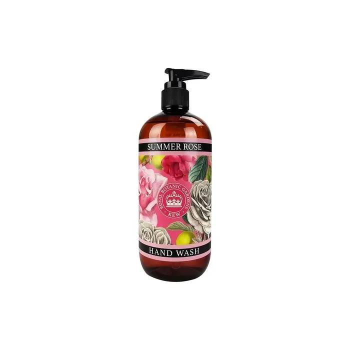 Royal Botanic Kew Gardens Hand Wash Liquid Soap 500ml Parabens and SLS Free Summer Rose