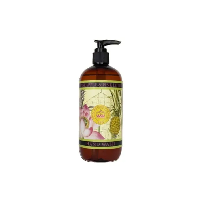 The English Soap Company Kew Gardens Hand and Body Wash Refreshing Botanical Wash with Rich Lather Enriched with Soothing Aloe Vera and Vitamin E Pineapple and Pink Lotus Scent 500ml