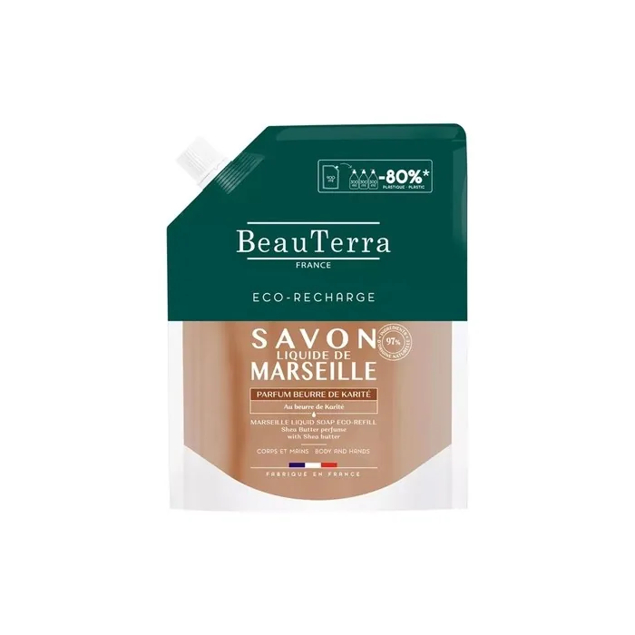 Beauterra Marseille Liquid Soap with Shea Butter Eco-Refill 900ml