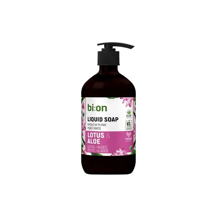 Elfa Pharm Bio Naturell Creamy Liquid Soap With Pump Lotus And Aloe 473 Ml