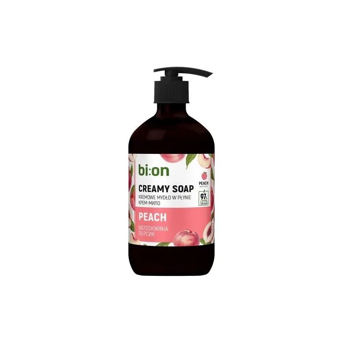 Elfa Pharm Bio Naturell Creamy Liquid Soap With Pump Peach 473 Ml