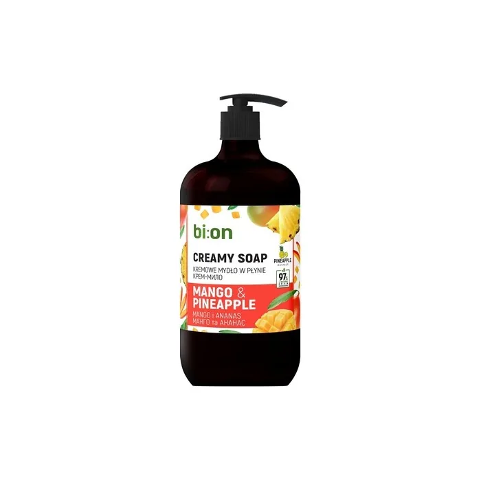 Elfa Pharm Bio Naturell Creamy Liquid Soap With Pump Mango And Pineapple 946 Ml