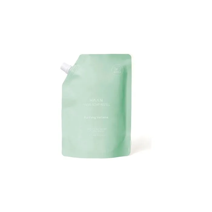 HAAN Purifying Verbena Hand Soap Refill 350ml - Moisturizing and 95% Natural Ingredients with Aloe Vera and Prebiotics