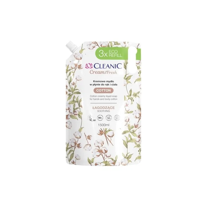 Harper Cleanic Cream & Fresh Cream Soap For Hands And Body Cotton Soothing 1500 Ml
