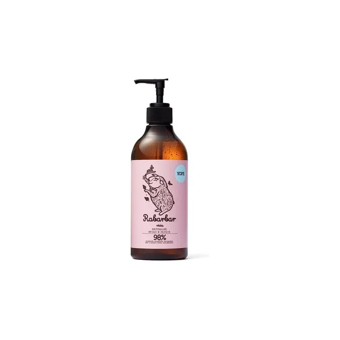 YOPE Natural Hand Soap Rhubarb and Rose 500ml