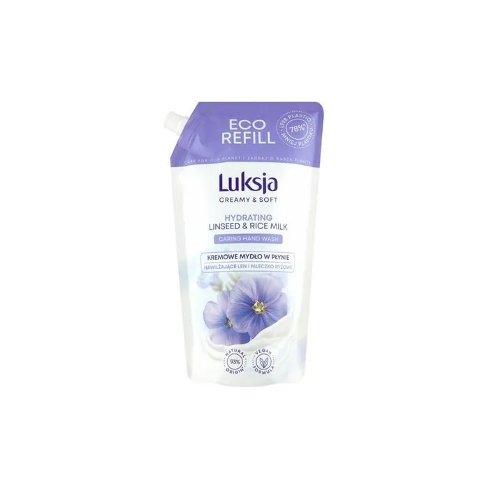 Luksja Creamy & Soft Liquid Hand Soap with Linseed and Rice Milk 900ml