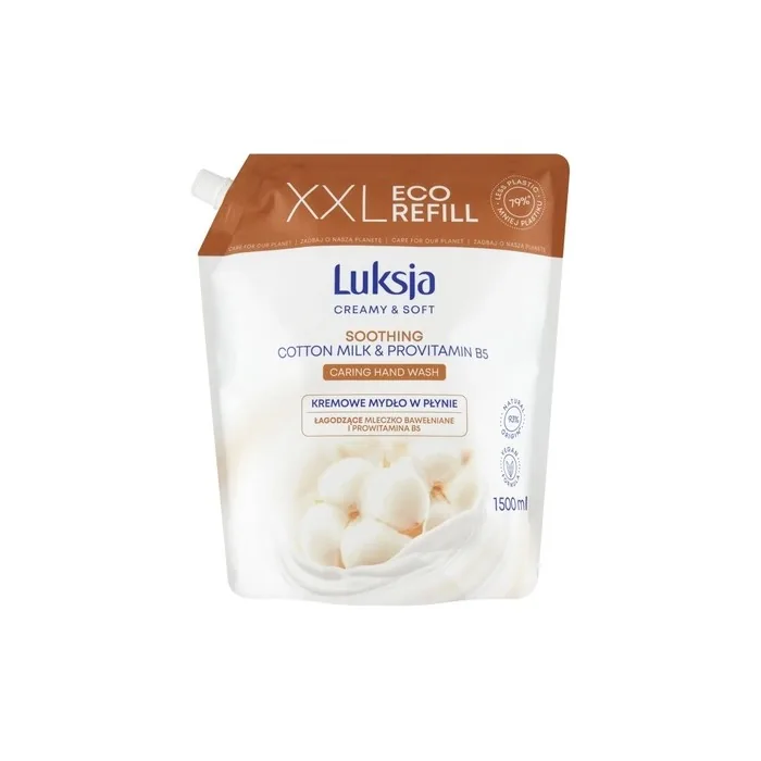 Luksja Soothing Cotton Milk Liquid Soap with Provitamin B5 1500ml