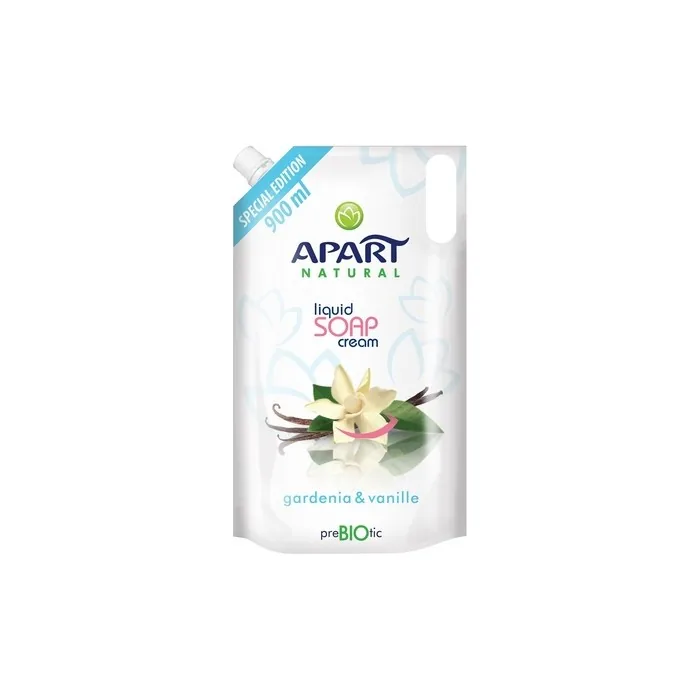 Apart Natural Prebiotic Refill Creamy Liquid Soap Gardenia & Vanilla 900ml