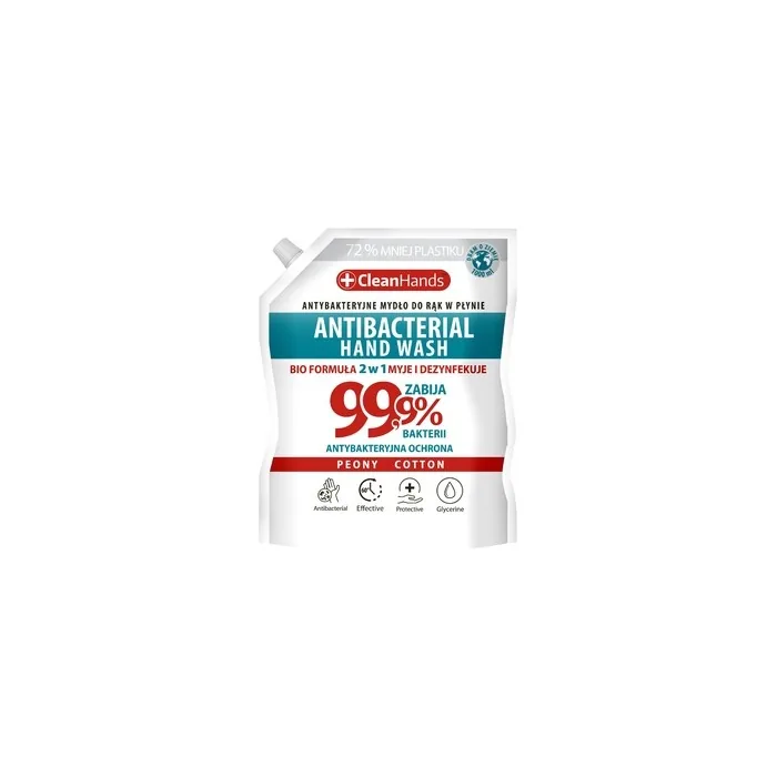 Swit Clean Hands Antibacterial Soap Bio 999 Peony & Cotton Refill 1000 Ml