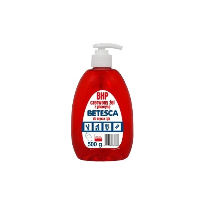 Betesca Bhp Red Hand Wash Gel With Glycerin 500g