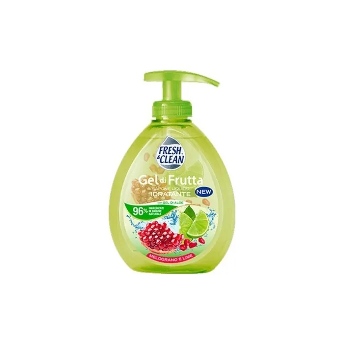 Fresh & Clean Pomegranate & Lime Liquid Soap Fruit Gel with 300ml Doser
