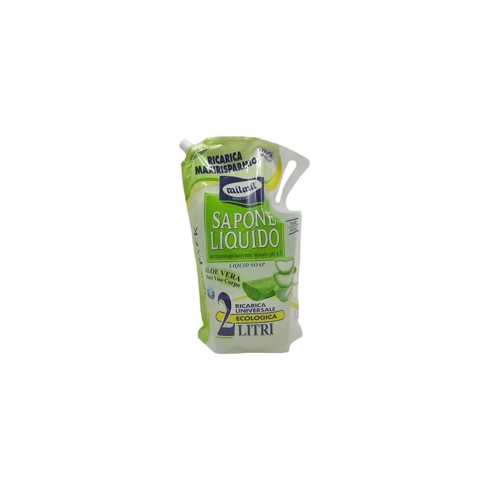Mil Mil Liquid Soap Aloe Vera Universal Ecofriendly Refill 2 Liters