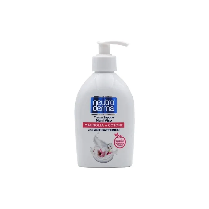 Neutro Derma Antibacterial Hand and Face Soap Cream with Magnolia and Cotton 300ml